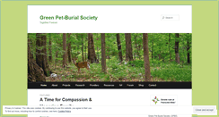 Desktop Screenshot of greenpetburial.org