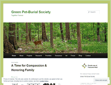 Tablet Screenshot of greenpetburial.org